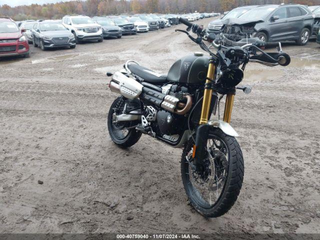  Salvage Triumph Motorcycle Scrambler