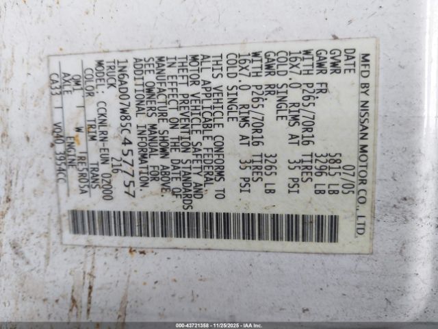 Nissan Frontier Se Image 6