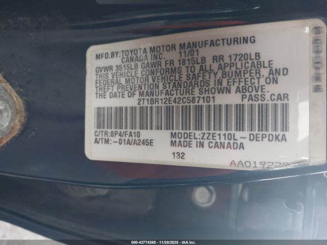 Toyota Corolla Le Image 7