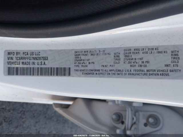 Ram 1500 Big Horn  4x4 5'7 Box Image 13