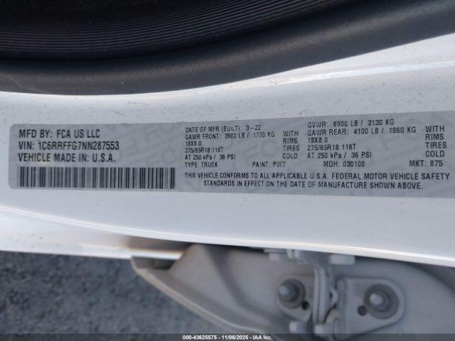 Ram 1500 Big Horn  4x4 5'7 Box Image 13