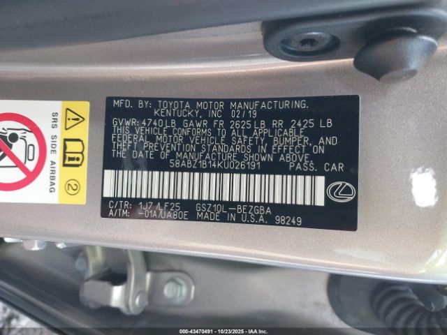 Lexus Es F Sport Image 16