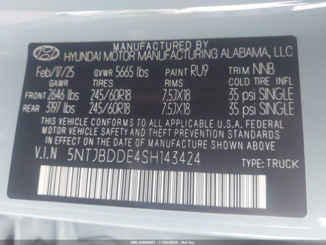 Hyundai SANTA CRUZ Sel Image 4