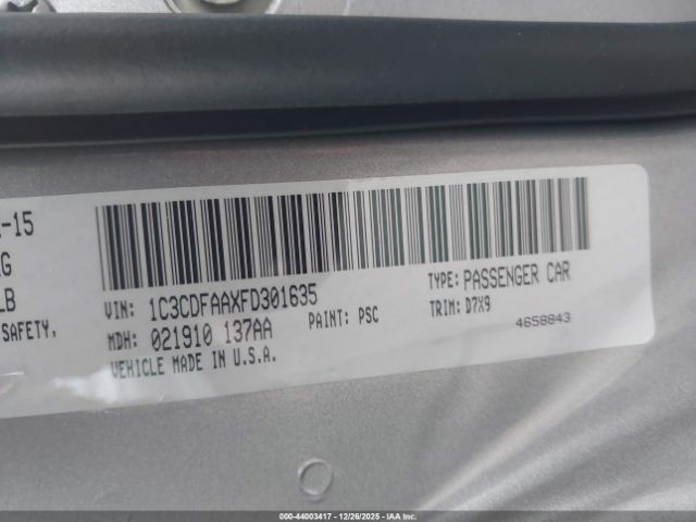 Dodge Dart Se Image 16