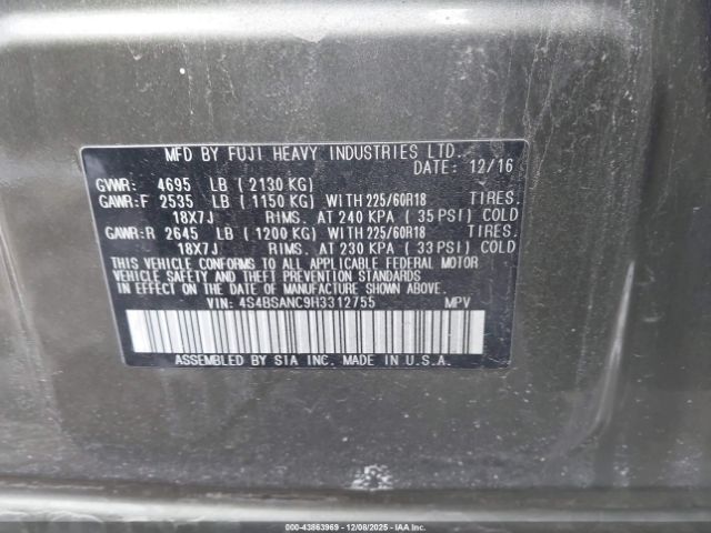 Subaru Outback 2.5i Limited Image 10