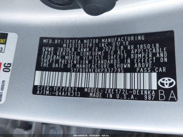 Toyota Corolla Le Image 14