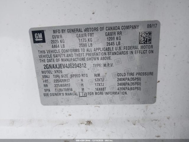 Chevrolet Equinox Lt Image 12