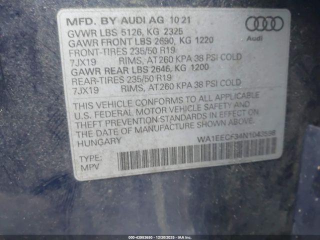 Audi Q3 Premium Plus 45 Tfsi S Line Quattro Tiptronic Image 9