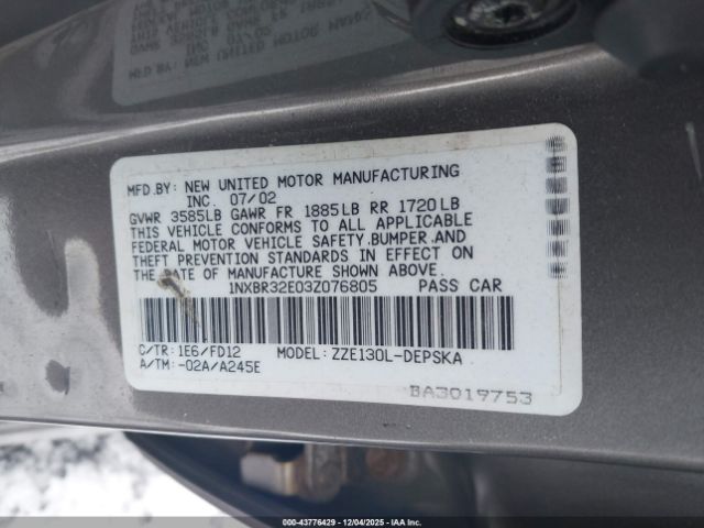 Toyota Corolla S Image 10