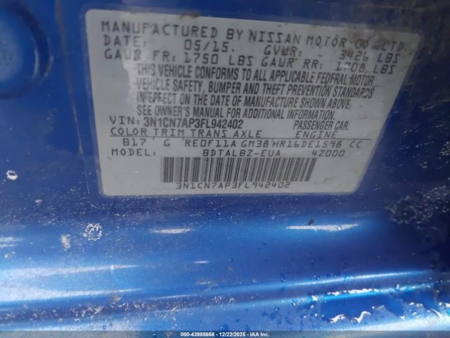 Nissan Versa 1.6 Sv Image 9