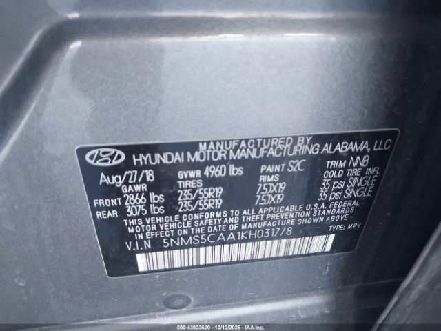 Hyundai SANTA FE Limited 2.0t Image 6