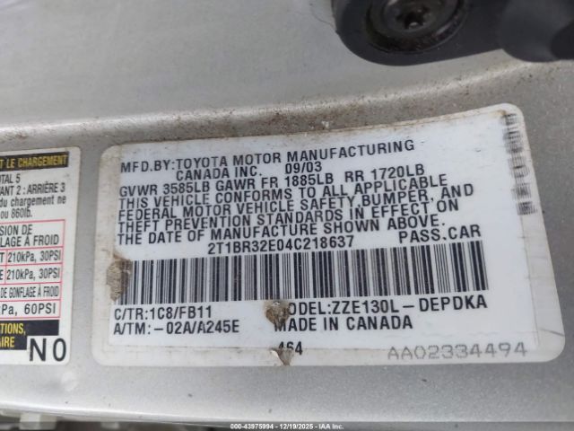 Toyota Corolla Ce Image 13