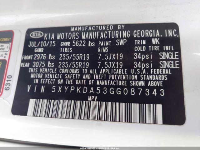 Kia Sorento 3.3l Sxl Image 11