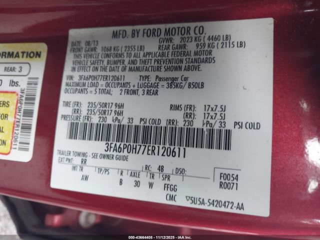 Ford Fusion Se Image 9