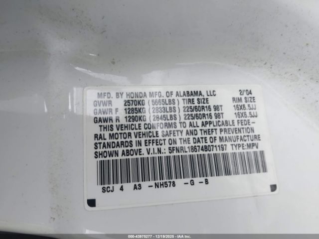 Honda Odyssey Ex Image 7