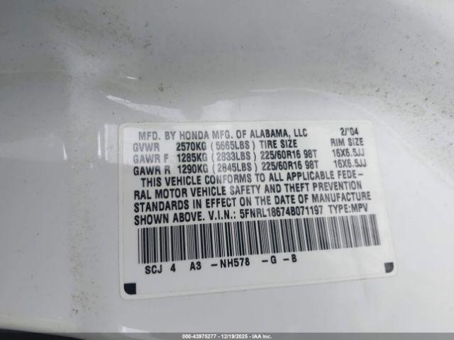 Honda Odyssey Ex Image 7