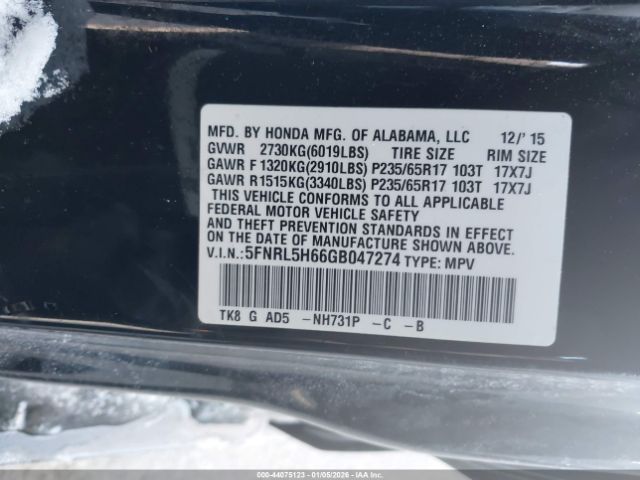 Honda Odyssey Ex-l Image 13