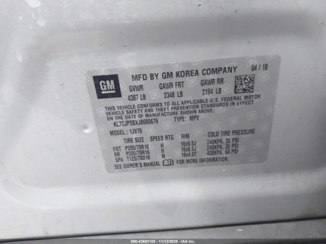 Chevrolet Trax Lt Image 12