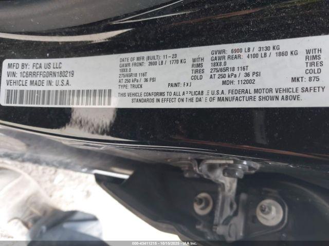 Ram 1500 Big Horn  4x4 5'7 Box Image 8