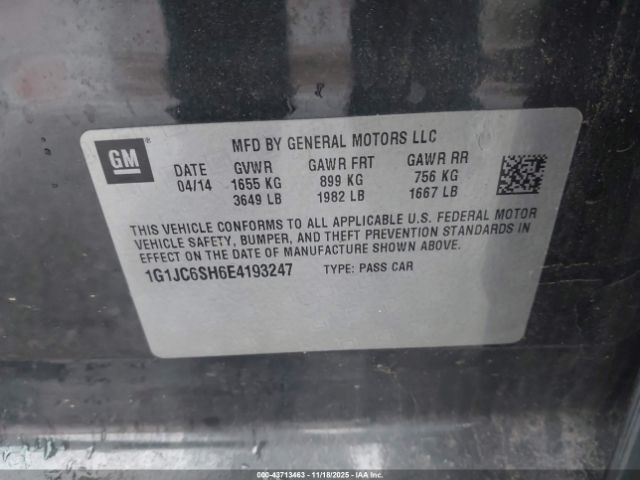 Chevrolet Sonic Lt Auto Image 7