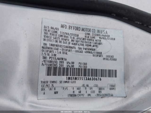 Mercury Sable Ls Premium Image 8