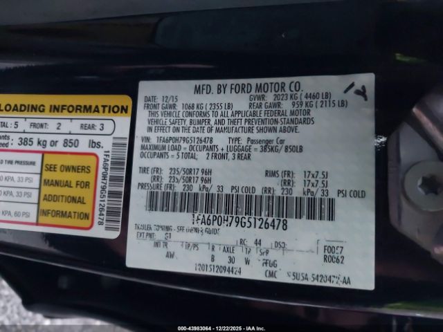 Ford Fusion Se Image 2