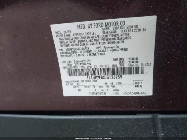 Ford Taurus Sel Image 9