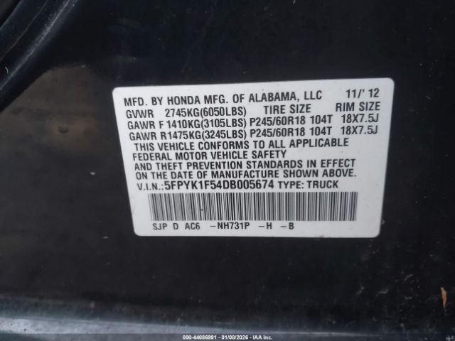 Honda Ridgeline Rtl Image 6