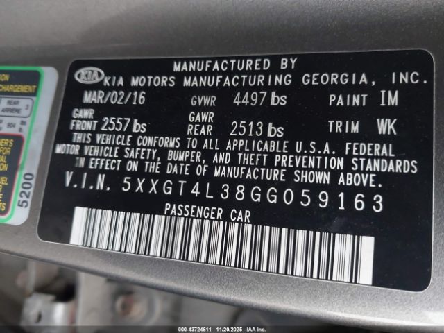 Kia Optima Lx Image 8