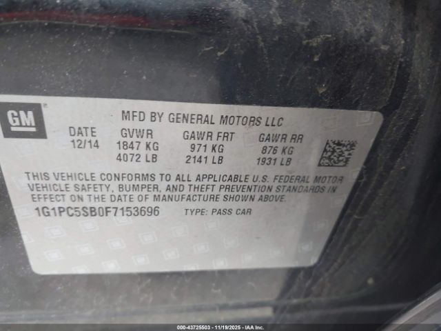 Chevrolet Cruze 1lt Auto Image 7