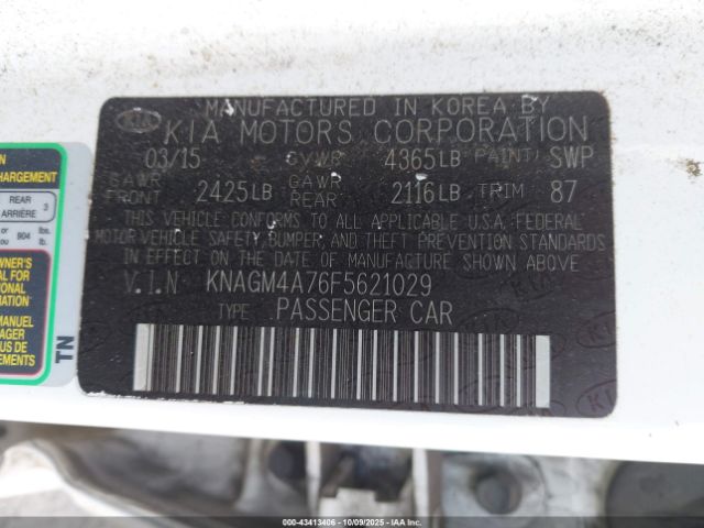 Kia Optima Lx Image 3