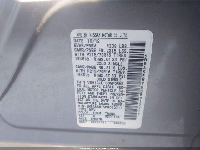 Nissan Rogue S Image 3