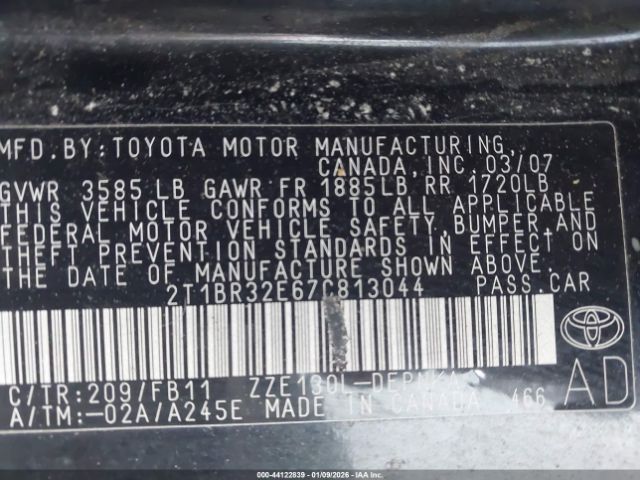 Toyota Corolla Le Image 8