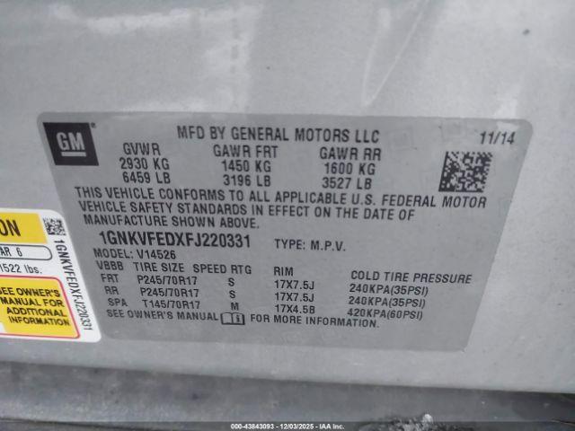 Chevrolet Traverse Ls Image 7