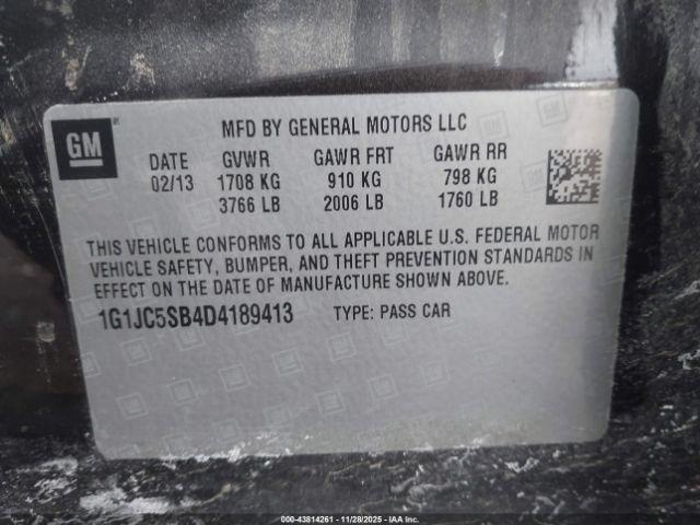 Chevrolet Sonic Lt Auto Image 5