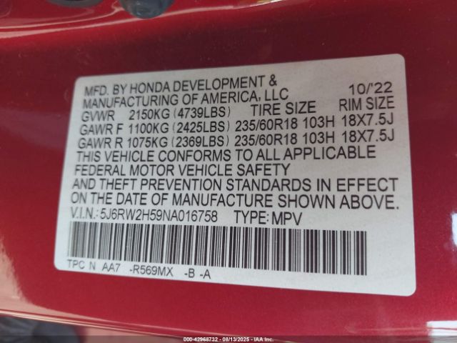 Honda CR-V Awd Ex Image 10